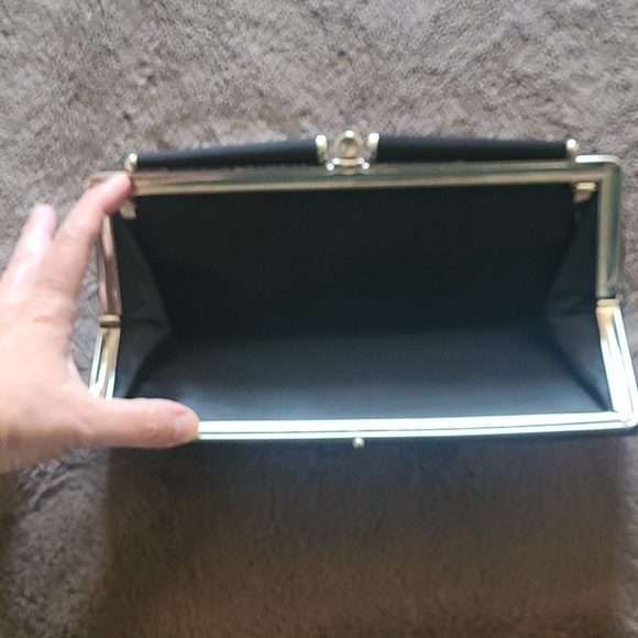 Vintage Black Sparkle Clutch Handbag - Picture 5 of 7